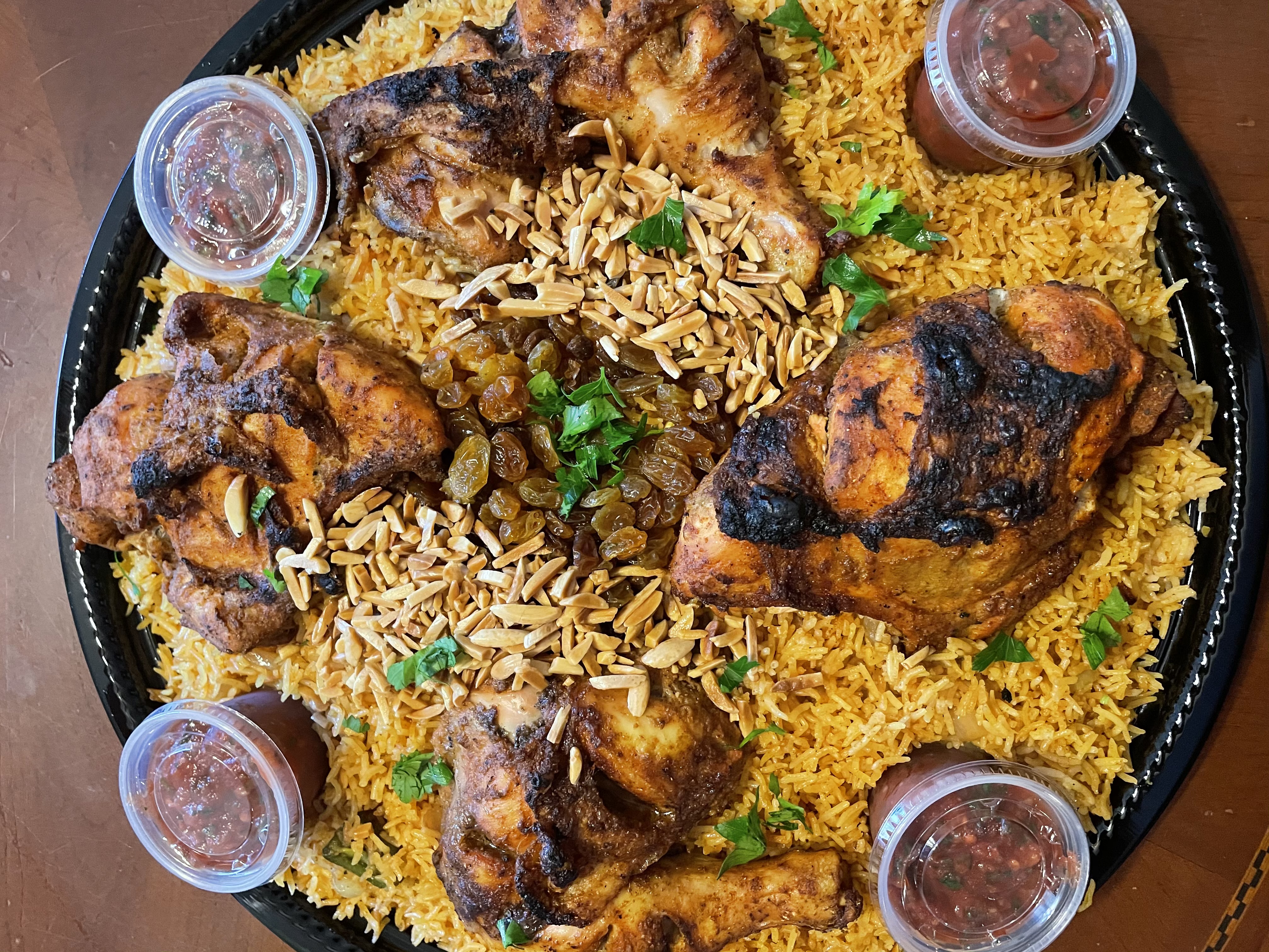 Chicken mansaf platter